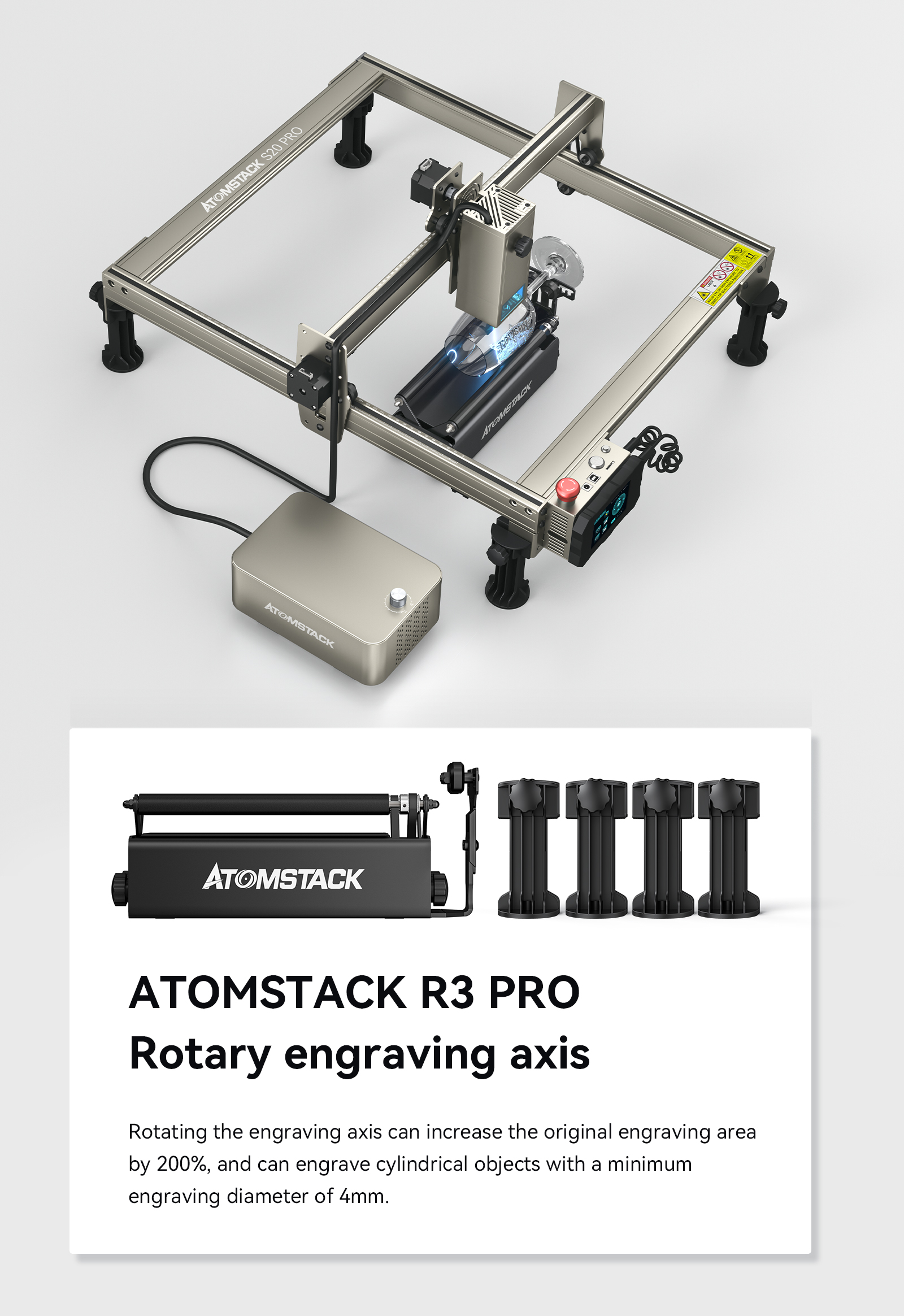 ATOMSTACK-S20A20-Pro-Quad-Laser-Gravier--und-Schneidemaschine-Lasergravurmaschine-mit-integriertem-L-1954502-16